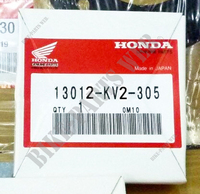 Piston, jeux de segments d'origine Honda +0,25 13012-KV2-305