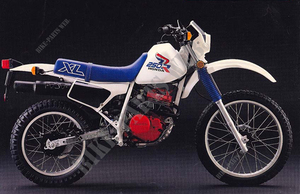 HONDA XL250R 1987, version USA - 