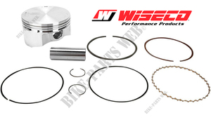 Piston kit Wiseco 73.50mm Honda XR250R, XR250L et XL250R avec moteur RFVC - 4329M07550